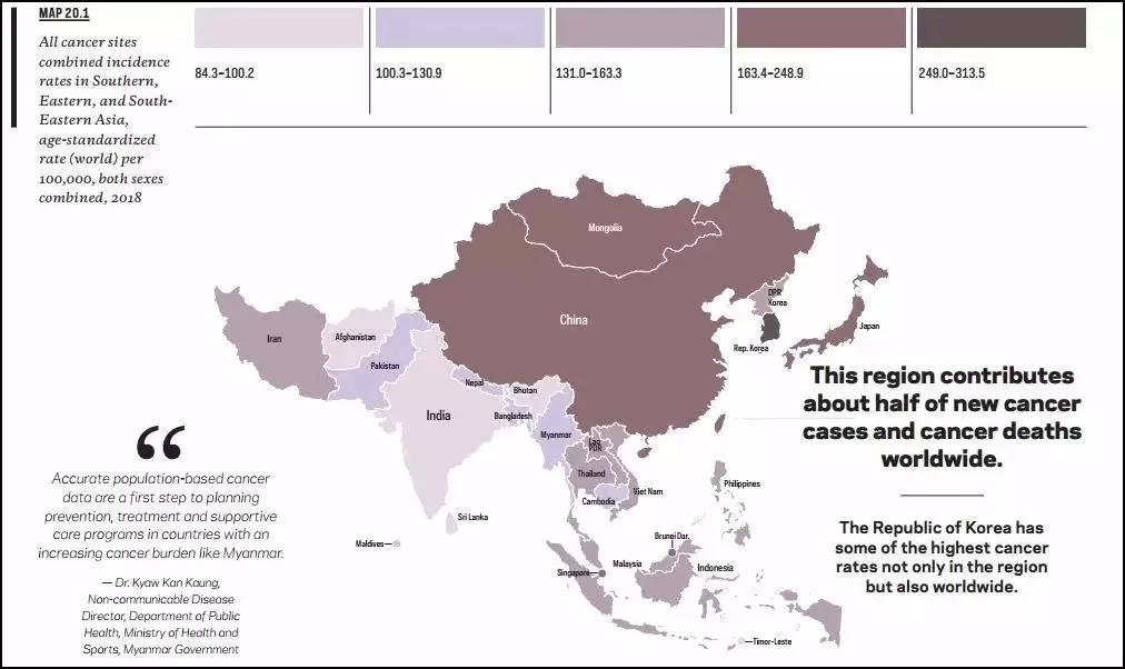 新版《癌症地图集》发布，中国是全球新增病例最多的国家