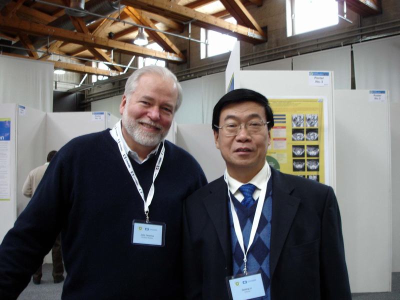 李去病院长与美国加利福尼亚Quide临床实验室的著名教授John.D.Tamerius在一起。